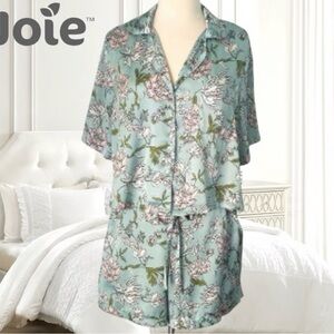 NWOT Size L Joie 2pc loungewear/pjs. Pockets,Mother of pearl buttons silky feel.